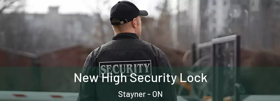  New High Security Lock Stayner - ON