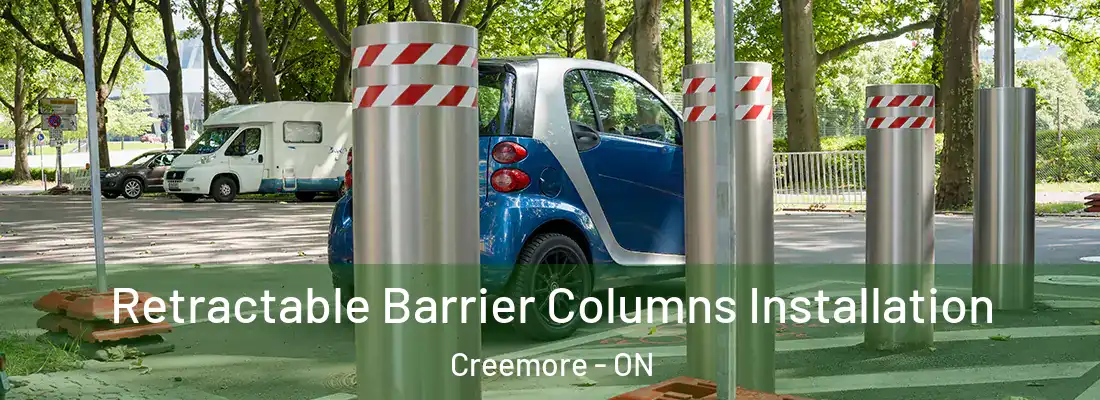  Retractable Barrier Columns Installation Creemore - ON