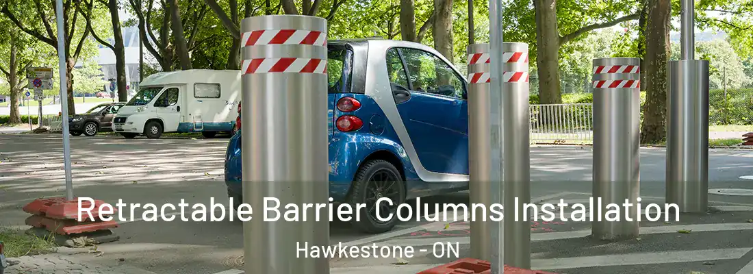  Retractable Barrier Columns Installation Hawkestone - ON