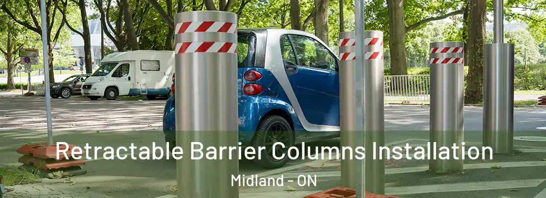  Retractable Barrier Columns Installation Midland - ON